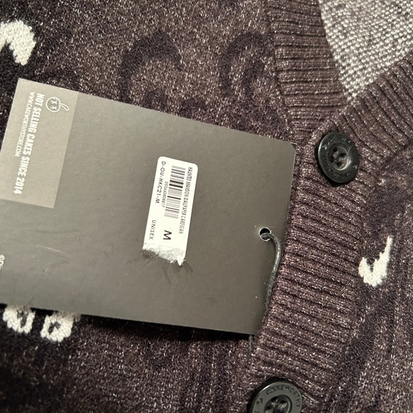 NWT Cakeworthy Disney Haunted Mansion Wallpaper Cardigan Size Medium Sweater - Picture 12 of 15